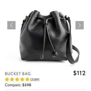 Portland Leather Small Bucket Bag